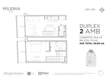 2 ambientes en venta en Palermo