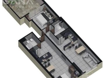 DEPARTAMENTO VENTA LUIS AGOTE ROSARIO 1 DORMITORIO A ESTRENAR