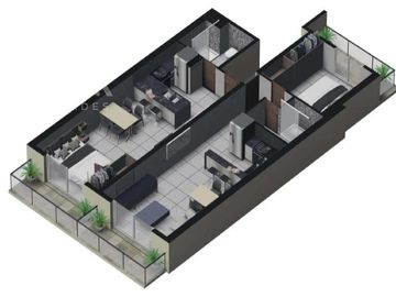 DEPARTAMENTO VENTA LUIS AGOTE ROSARIO 1 DORMITORIO A ESTRENAR