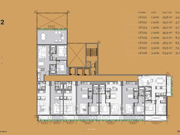 Departamento  Dos ambientes con balcón apto Prof. Palermo