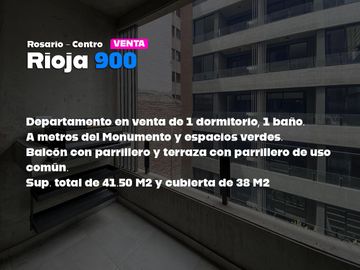 Departamento 1 dormitorio contrafrente en venta en Centro