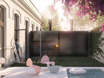 Departamento duplex con piscina, jardín y parrilla en Villa Devoto
