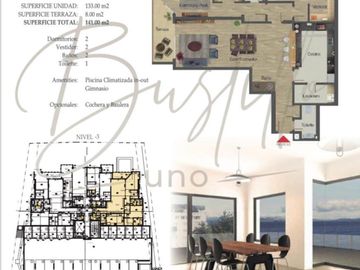 Departamento en venta de  3 ambientes en Bariloche, costa de lago