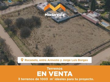 Terreno en  calle Rucanelo a metros de la Ave. Peron