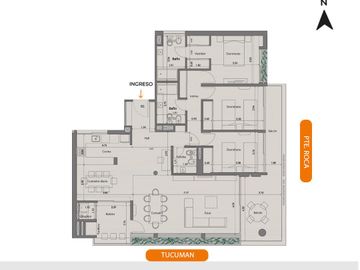 DEPARTAMENTO DE TRES DORMITORIOS  EN SUITE VENTA PARRILLERO EXCLUSIVO CENTRO ROSARIO
