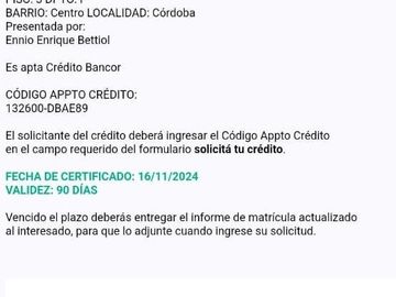 Departamento en Venta  Apto crédito Bancor
