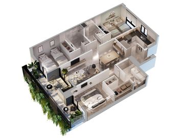 CASANOVA 5 ESPECTACULAR 3D 3B Externo, con TERRAZA Y ASADOR PROPIO
