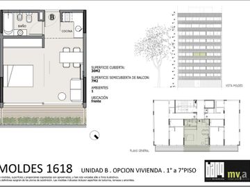 Monoambiente  en venta muy luminoso sobre Moldes y Jose Hernandez en lo mejor de Belgrano