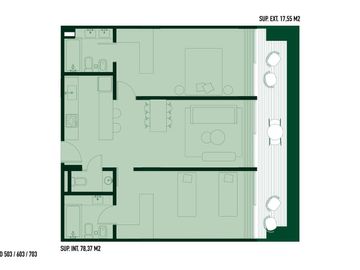 Departamento en  Bajo Belgrano