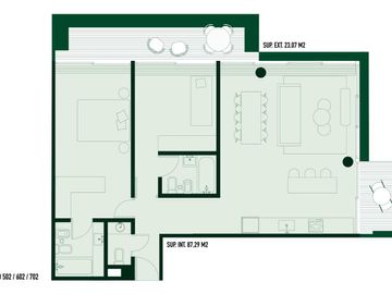 Departamento en  Bajo Belgrano