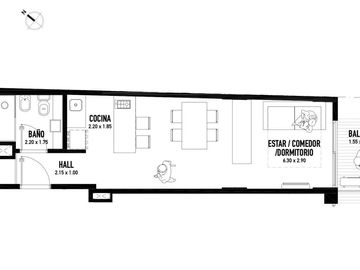 MONOAMBIENTE - VENTA - VILLA CRESPO - A ESTRENAR