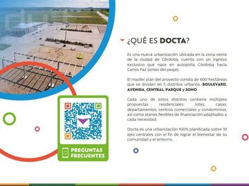 Lotes en Docta Central - Sin Comisión!!!