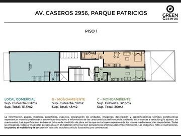 Departamento de Pozo en Parque Patricios