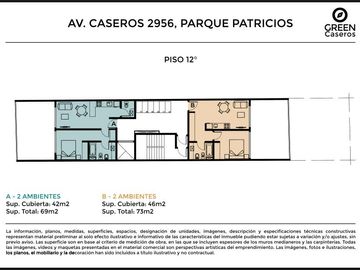 Departamento de Pozo en Parque Patricios