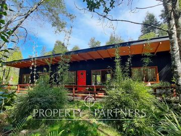 Casa bosque en terreno de media ha en Panguilelfún