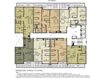 3 ambientes al frente con gran balcón terraza, master suite y baño completo