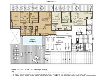 3 ambientes al frente con gran balcón terraza, master suite y baño completo