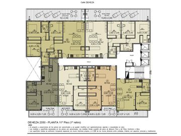 3 ambientes al frente con gran balcón terraza, master suite y baño completo