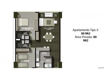 Apartamento en Venta en el Edificio Mocawa, Armenia, Quindío