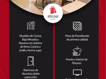 Departamento 1 dormitorio General Paz Financiación A Estrenar Alto Paz
