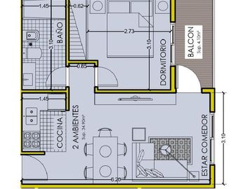 VENTA - DEPARTAMENTO 2 AMBIENTES MAR DE AJO -  FRENTE AL MAR