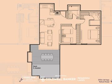 Venta Departamento 3 amb, 2 dormitorios, apto turismo, Bariloche