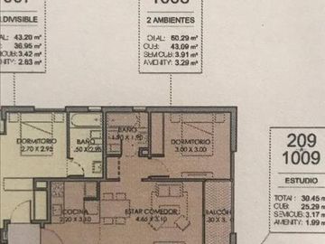 Divino 2 Ambientes con Dormitorio en Suite - Cocina Separada - Balcon - Cochera - Amenities