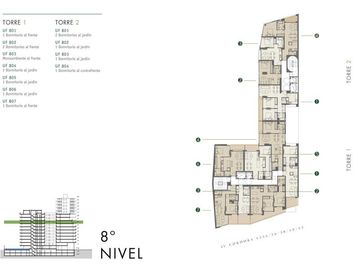 Departamento 4 ambientes con terraza y parrilla - Torre DOME GREEN SOHO