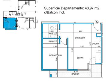 Último, departamento 1 dormitorio en construcción edificio Renato Buen Pastor