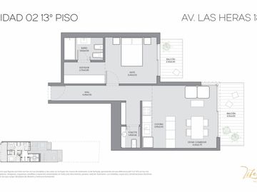 Apto Blanqueo! Venta departamento de 2 ambientes, 2 balcones, toilette y suite en Recoleta, en pozo