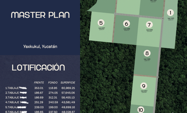 TERRENO EN VENTA EN MERIDA YUCATAN,  YAXKUKUL, MACROLOTES