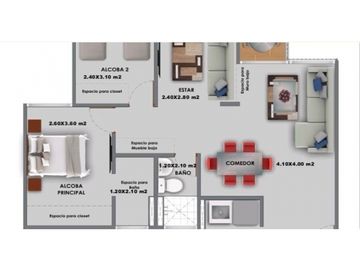 Apartamento en venta en conjunto residencial Barrio Alameda Palmira
