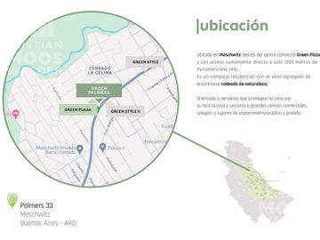 Departamento 3 ambientes en venta GREEN PALMERS