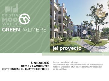 Departamento 3 ambientes en venta GREEN PALMERS