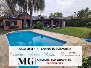 Casa venta Campos de Echeverria 7 ambientes
