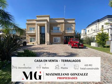 Casa en venta, 9 ambientes. Terralagos, Canning