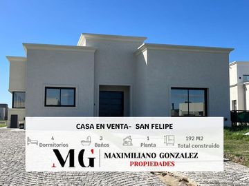 Casa en  venta, 4 ambientes - San Felipe