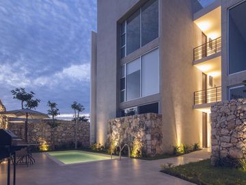 Departamentos en  Venta en complejo Muunyal en Temozón Norte en Mérida Yucatán.