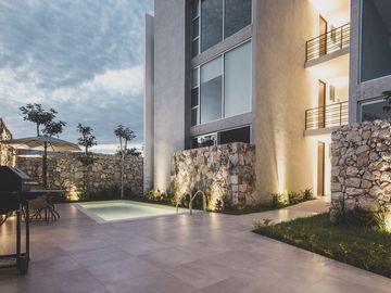 Departamentos en  Venta en complejo Muunyal en Temozón Norte en Mérida Yucatán.