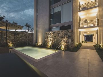 Departamentos en  Venta en complejo Muunyal en Temozón Norte en Mérida Yucatán.