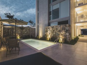 Departamentos en  Venta en complejo Muunyal en Temozón Norte en Mérida Yucatán.