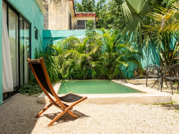 Casa en centro de Merida a 3 cuadras de Paseo Montejo, una planta, amueblada
