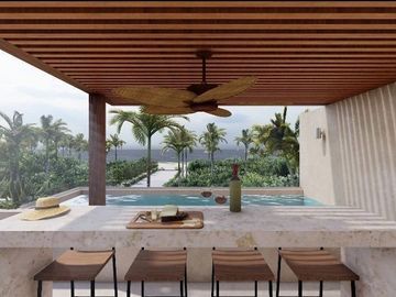 Villa en venta en zona de playa Chuburna, Yucatán