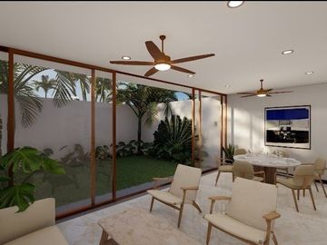 Villa en venta en zona de playa Chuburna, Yucatán