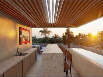Villa en venta en zona de playa Chuburna, Yucatán