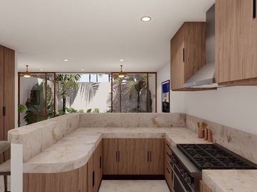 Villa en venta en zona de playa Chuburna, Yucatán