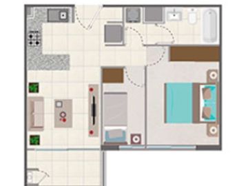 Venta de departamento Valle Los Ingleses