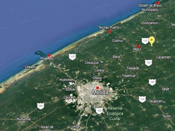 VENTA TERRENO 2.8 HA CARRET MERIDA-TELCHAC PTO, MPIO MOTUL, YUCATÁN