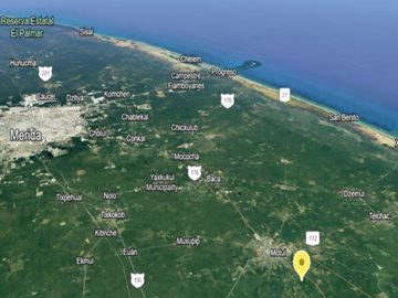 VENTA TERRENO 1 HA CARRET MERIDA-TELCHAC PTO, MPIO MOTUL, YUCATÁN
