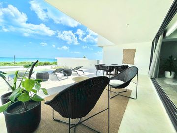 Departamento frente al mar en venta Telchac Puerto
